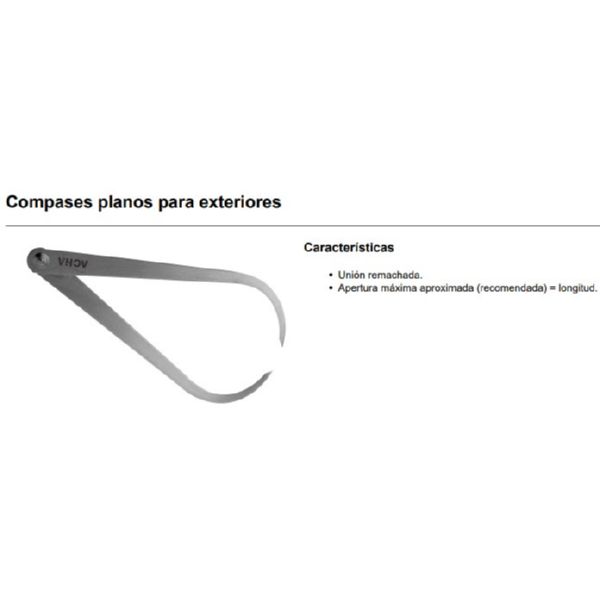 COMPAS GRUESO ACHA 23-254 250MM
