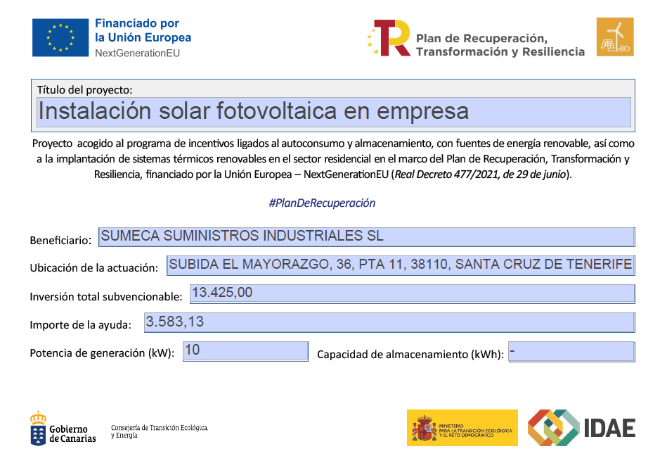 Proyecto Autoconsumo